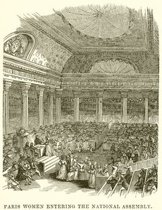 Paris Women Entering the National Assembly by English School