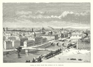 Paris, as seen from the Church of St Gervais by English School