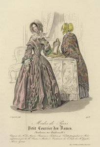 Paris Fashions, 1843 by English School
