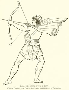 Paris Shooting with a Bow by English School