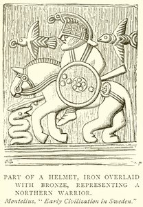 Part of a Helmet, Iron Overlaid with Bronze