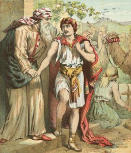 Parting Between Father and Son by English School