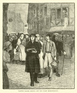 Pastor Harms Seeing Off His First Missionaries by English School