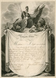 Patriotic Fund: Disbursement of Money to Sarah Hughes Following the Death of Her Brother at Sea by English School