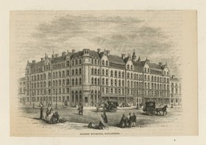 Peabody Buildings in Spitalfields by English School