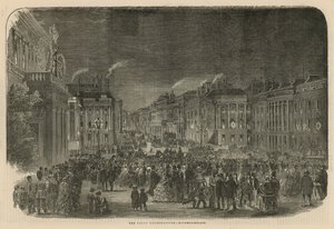 Peace Illuminations in Waterloo Place by English School