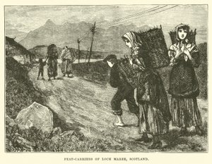 Peat-Carriers of Loch Maree, Scotland by English School