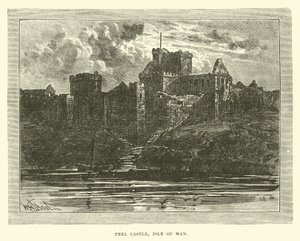 Peel Castle, Isle of Man by English School
