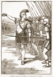 Pelopidas Leading the Thebans at the Battle of Leuctra by English School