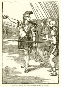 Pelopidas Leading the Thebans at the Battle of Leuctra by English School