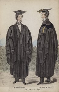 Pensioners, Fellow Commoner, Jesus College by English School