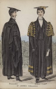 Pensioner, Fellow Commoner, St Johns College by English School