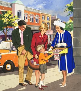 People You See: The Flag Seller by English School