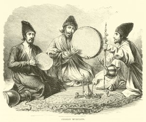 Persian Musicians by English School