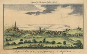 Perspective View of the City of Lichfield by English School