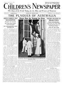 Peter Pan as Young as Ever, front page of 