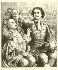Peter the Great and the Burgomaster by English School