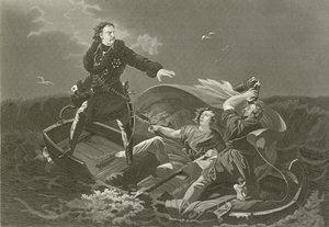 Peter the Great crossing the Neva