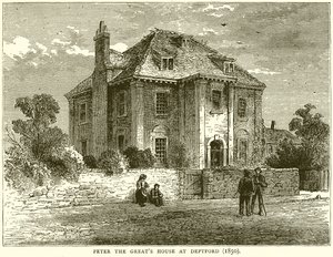 Peter the Greats House at Deptford (1850)