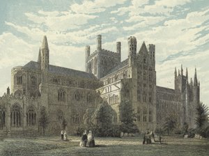 Peterborough Cathedral, North East View by English School