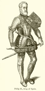 Philip II, King of Spain by English School