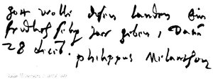 Philip Melanchthon, b. 1497, d. 1560 by English School