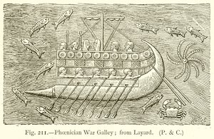 Phoenician War Galley; from Layard by English School