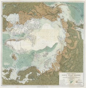 Physical chart of the North Polar Regions