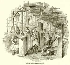 Pianoforte Manufactory by English School