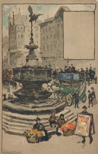 Piccadilly Circus, London by English School