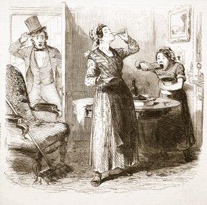 Picturesque Sketches of London: The Lodging House, from The Illustrated London News, 1849