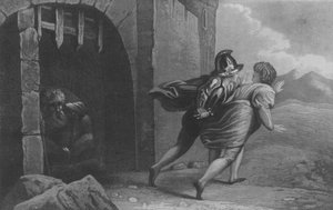 Pilgrims escaping from Doubting Castle