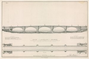 Plan for New London Bridge by English School