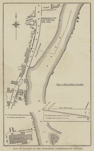 Plan of Locality of the Shakespeare Commemoration Theatre by English School