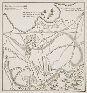 Plan of the Battle of Culloden, April 16th, 1746 by English School
