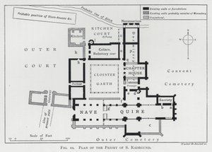 Plan of the Priory of S Radegund