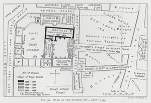 Plan of the Schools, about 1575