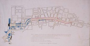 Plan of a Street Proposed from Charing Cross to Portland Place by English School