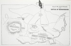 Plan to Illustrate the Battle of Bannockburn by English School