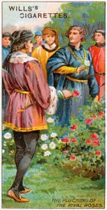 Plucking of the Rival Roses by English School