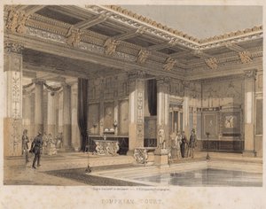 Pompeian Court, Crystal Palace, Sydenham by English School