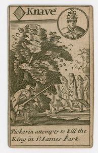 Popish Plot Playing Card
