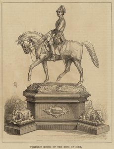 Portrait Model of the King of Siam by English School