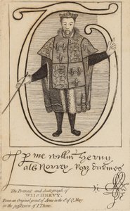 Portrait and Autograph of Wil Hervy (William Harvey) by English School