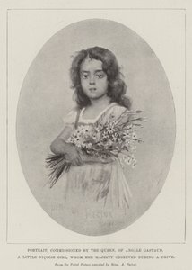 Portrait of Angele Gastaud, a Little Nicoise Girl, commissioned by the Queen by English School