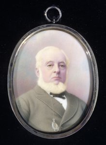 Portrait miniature of Warren de la Rue by English School