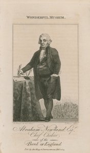 Portrait of Abraham Newland by English School