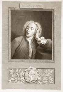 Portrait of Alexander Pope, Illustration from David Hume