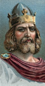 Portrait of Alfred the Great, King of Wessex, 800s A.D - From series 