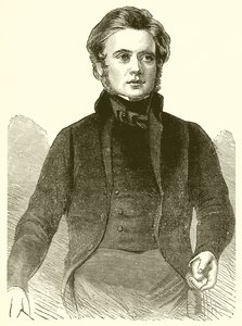 Portrait of John Bright in 1843 by English School